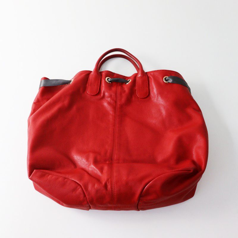 repetto 赤 レザー トートバッグ Repetto Tote Arabesque アラベスク / レペット カーフスキン