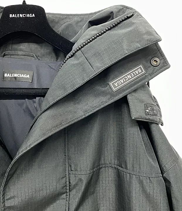 20FW BALENCIAGA 24／7 NEWS COAT size 44 コート ブラック
