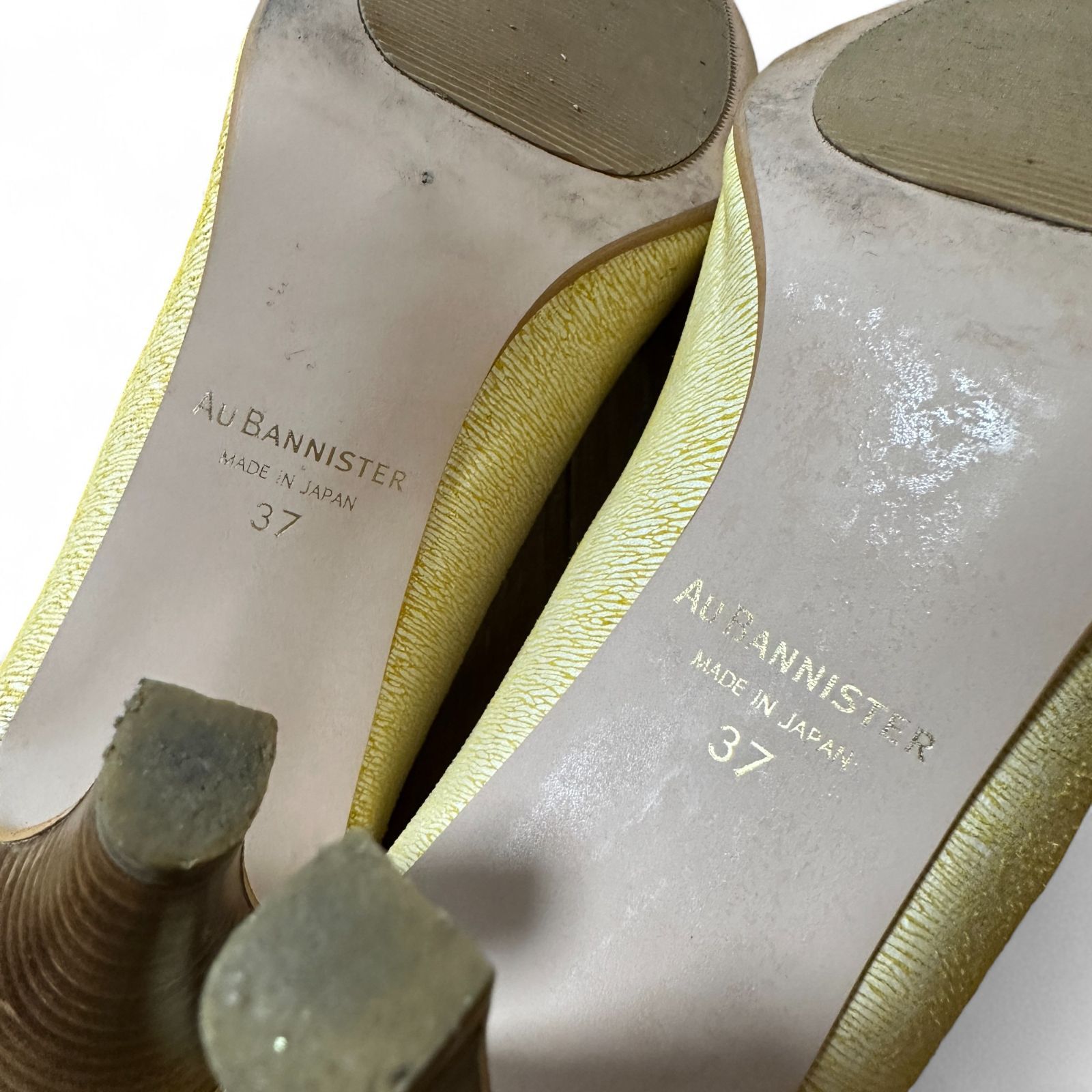 AU BANNISTER オープントゥ パンプス サイズ37 MADE IN JAPAN オゥ