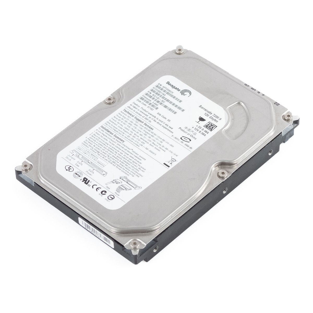 ハードドライブ Seagate Barracuda 7200.9 ST3120811AS 120GB 7.2K 8MB SATA II 3.5