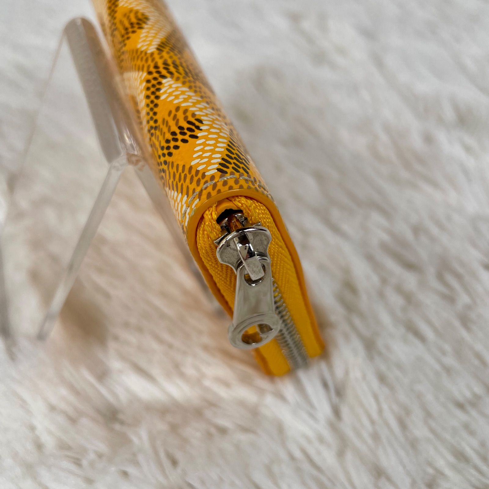 美品】GOYARD ゴヤール マティニョン ミニ コインケース イエロー 