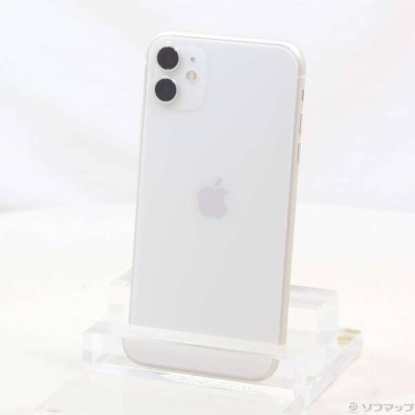 中古品〕 iPhone11 128GB ホワイト NWM22J／A SoftBank【258