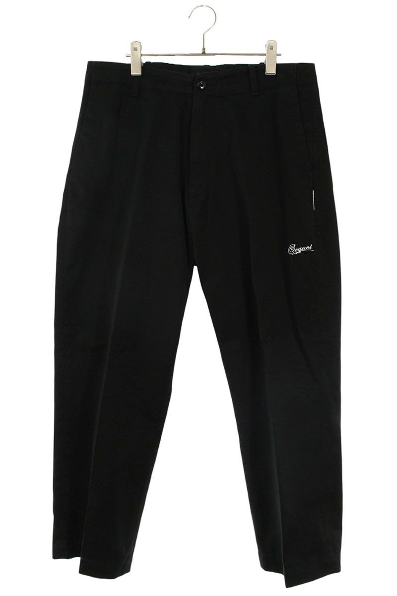 SEQUEL CHINO PANTS(TYPE-XF) L 黒シークエル パンツ sequel
