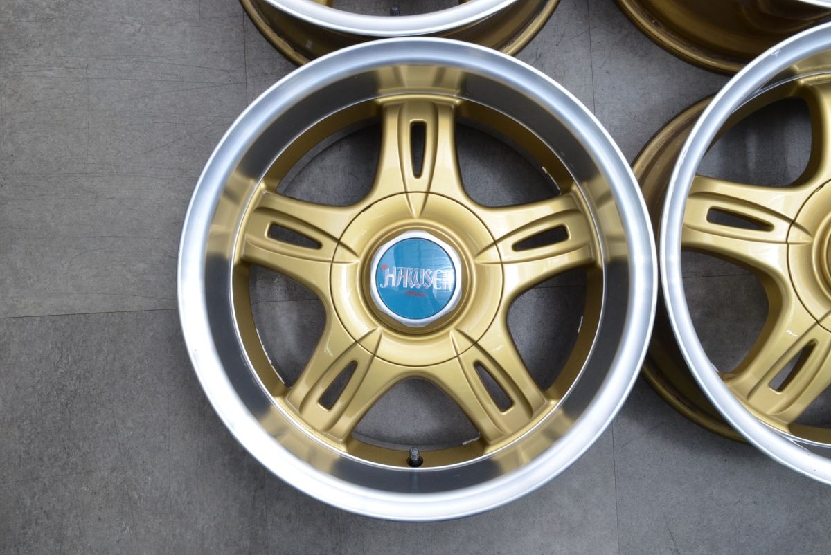 良好品 HAWSER PARAMOUNT 17in 8.5J -10 PCD139.7 4本セット マイナスオフセット プラド ハイラックス サーフ SPEEDLINE製 深リム