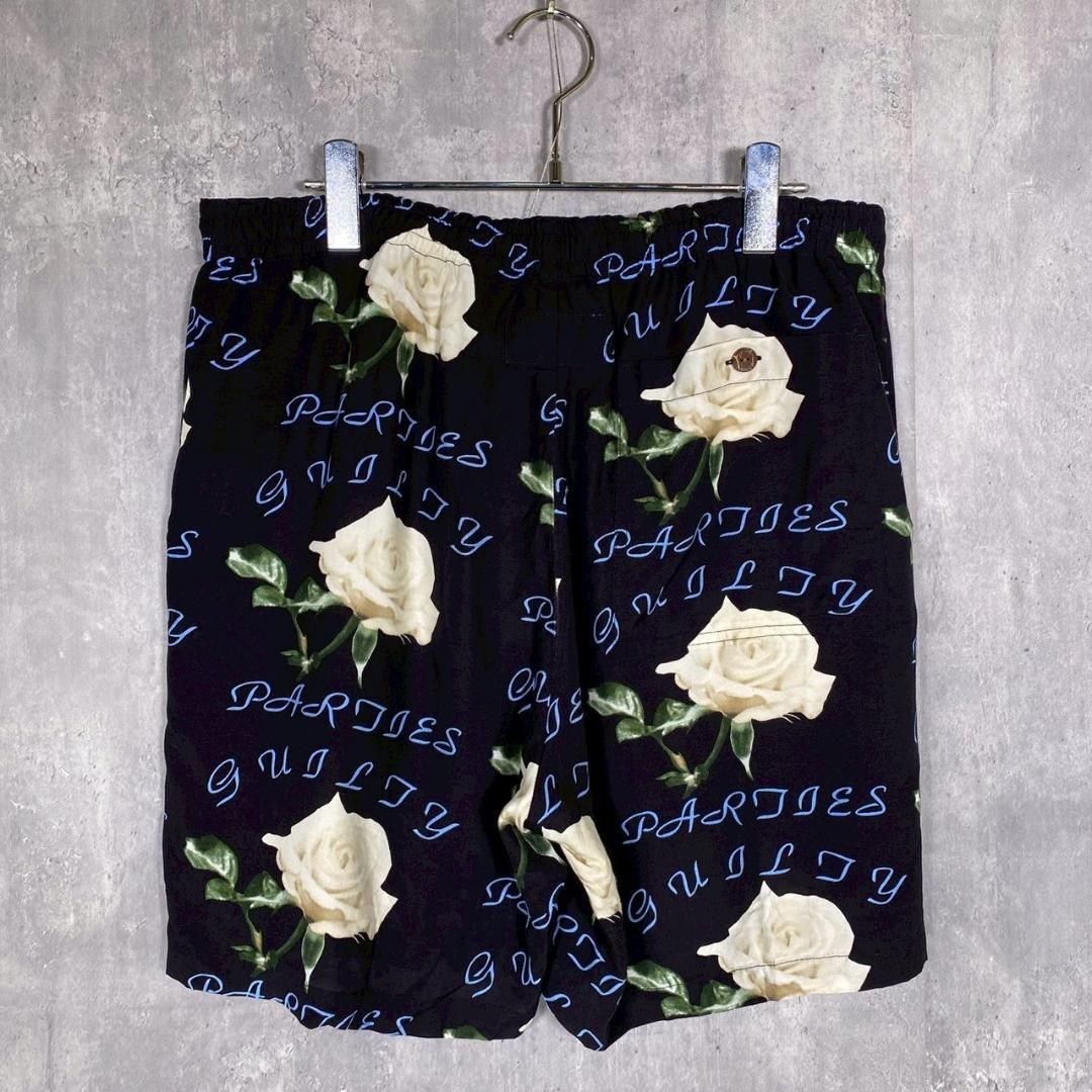 WACKO MARIA ワコマリア M ローズ柄ハーフパンツ