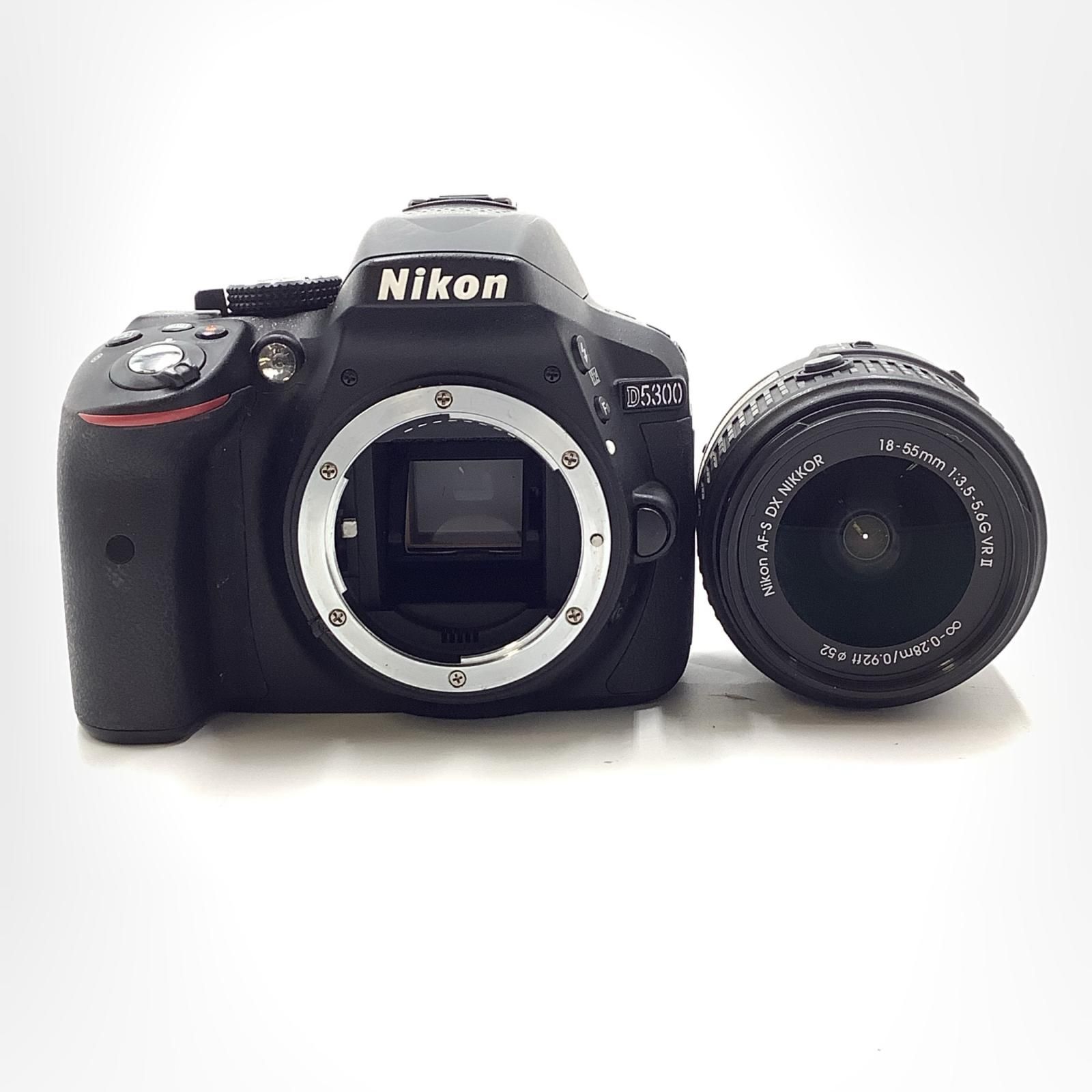 Nikon デジタル一眼 D5300 18-55 VR II レンズキット ブラック 動作 済 全額返金保証 最速発送