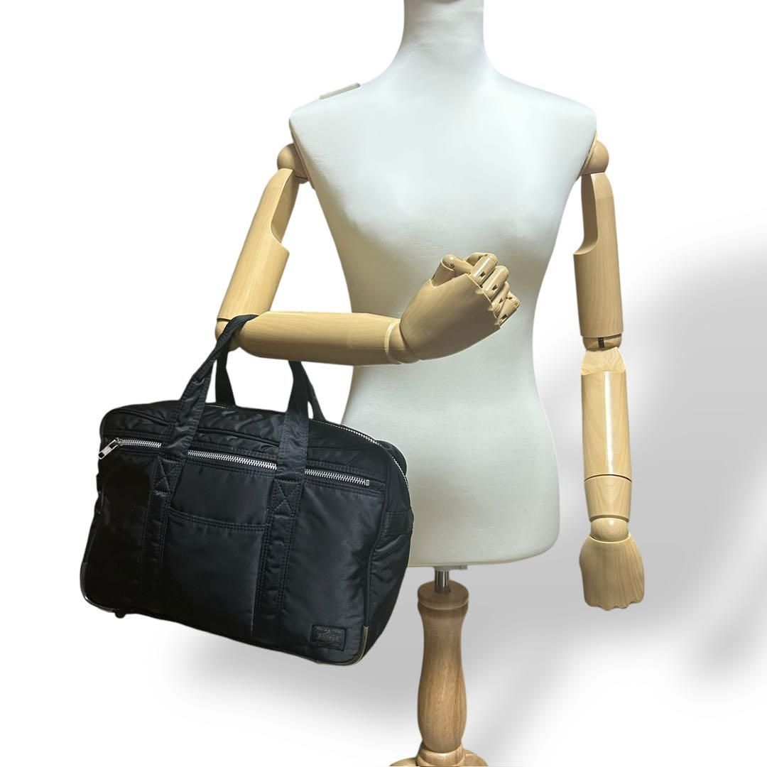 極美品 1420 HEAD PORTER タンカー ボストンバッグ A4 黒 【公式通販】