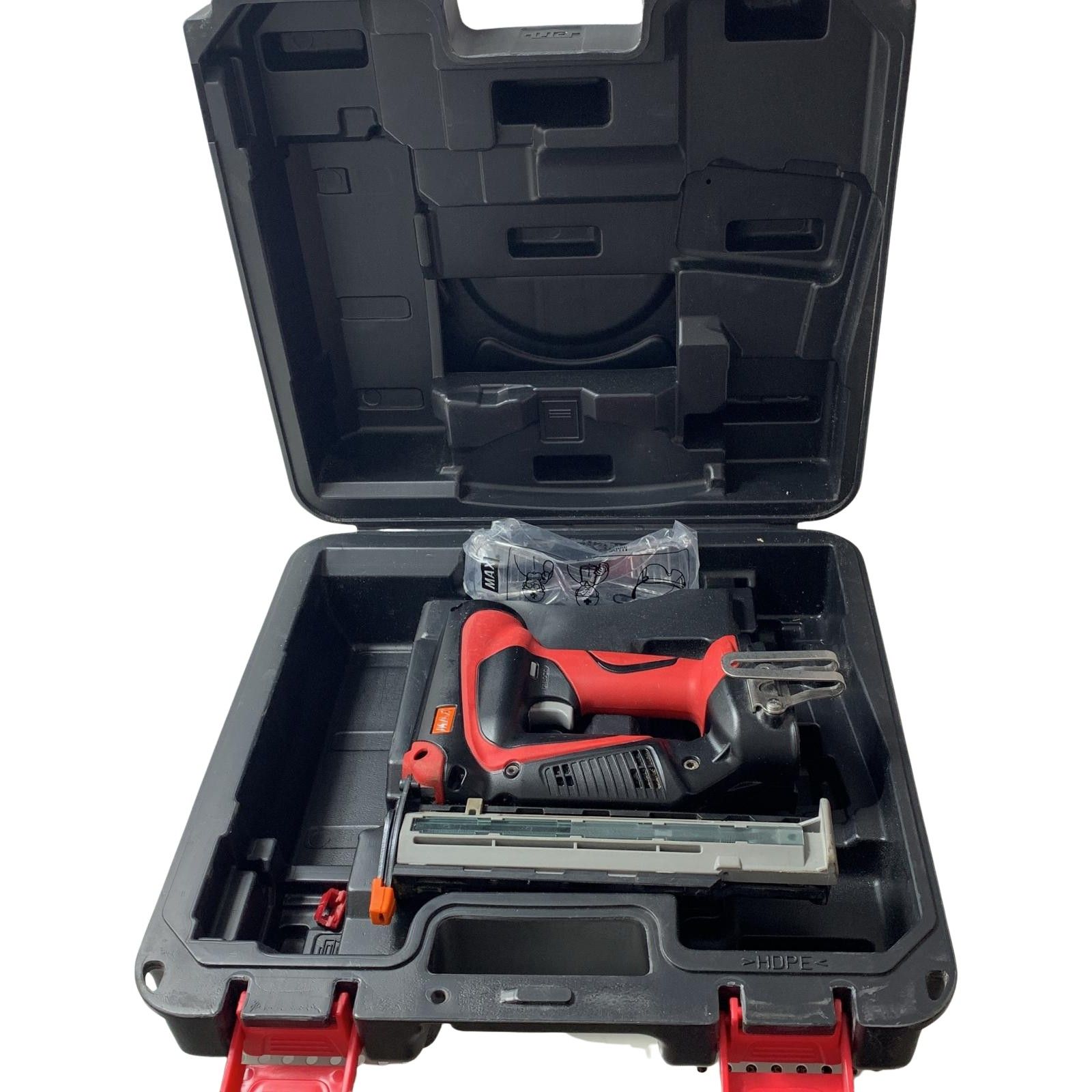 €€MAX マックス 充電式フィニッシュネイラ TJ-35FN1 レッド