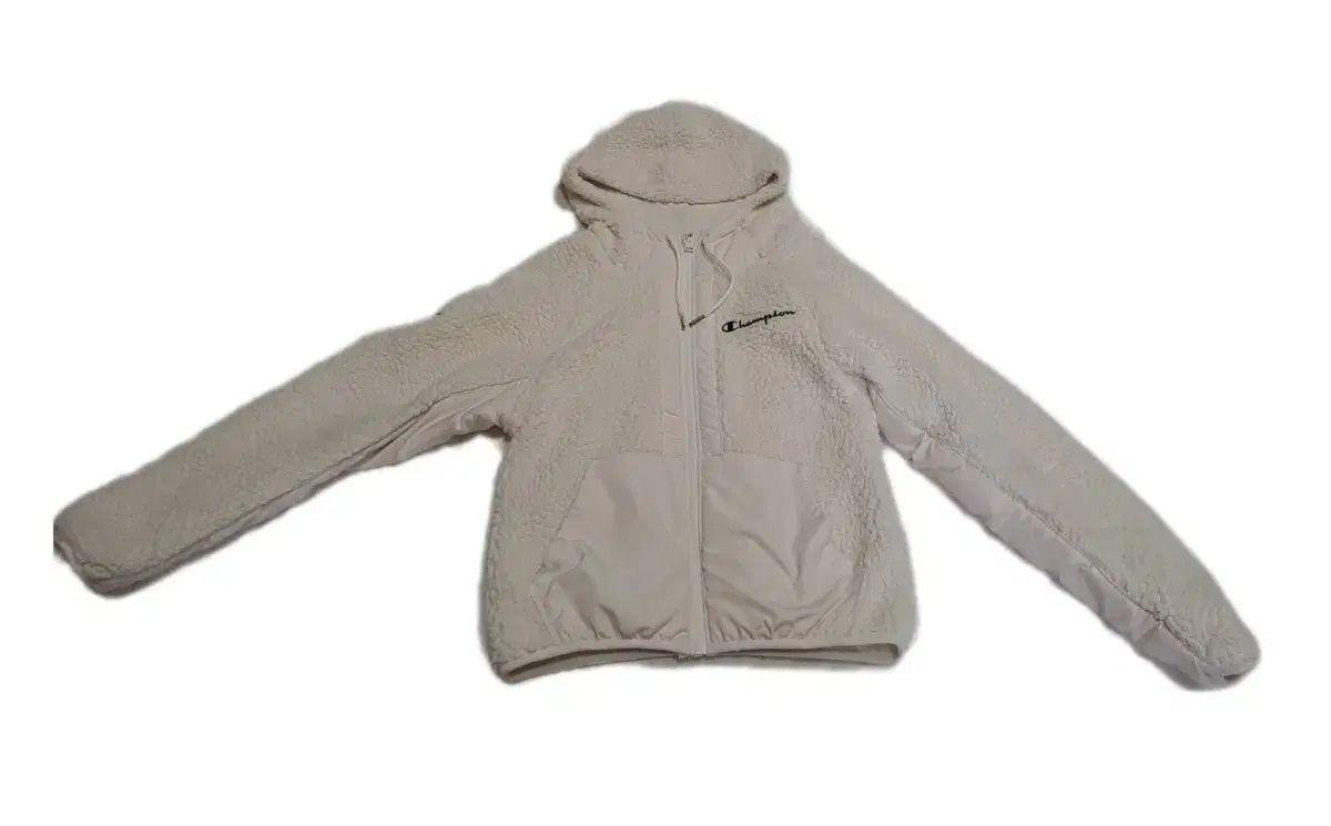 チャンピオン アイボリー フリース シープスキン ジップアップ XS
