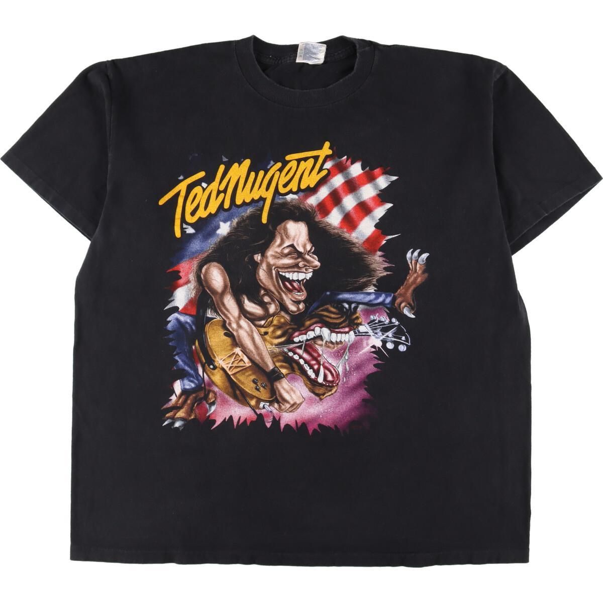 古着 90年代 wintetland Ted Nugent テッドニュージェント 両面プリント バンドTシャツ バンT USA製 メンズXL  ヴィンテージ/eaa325923