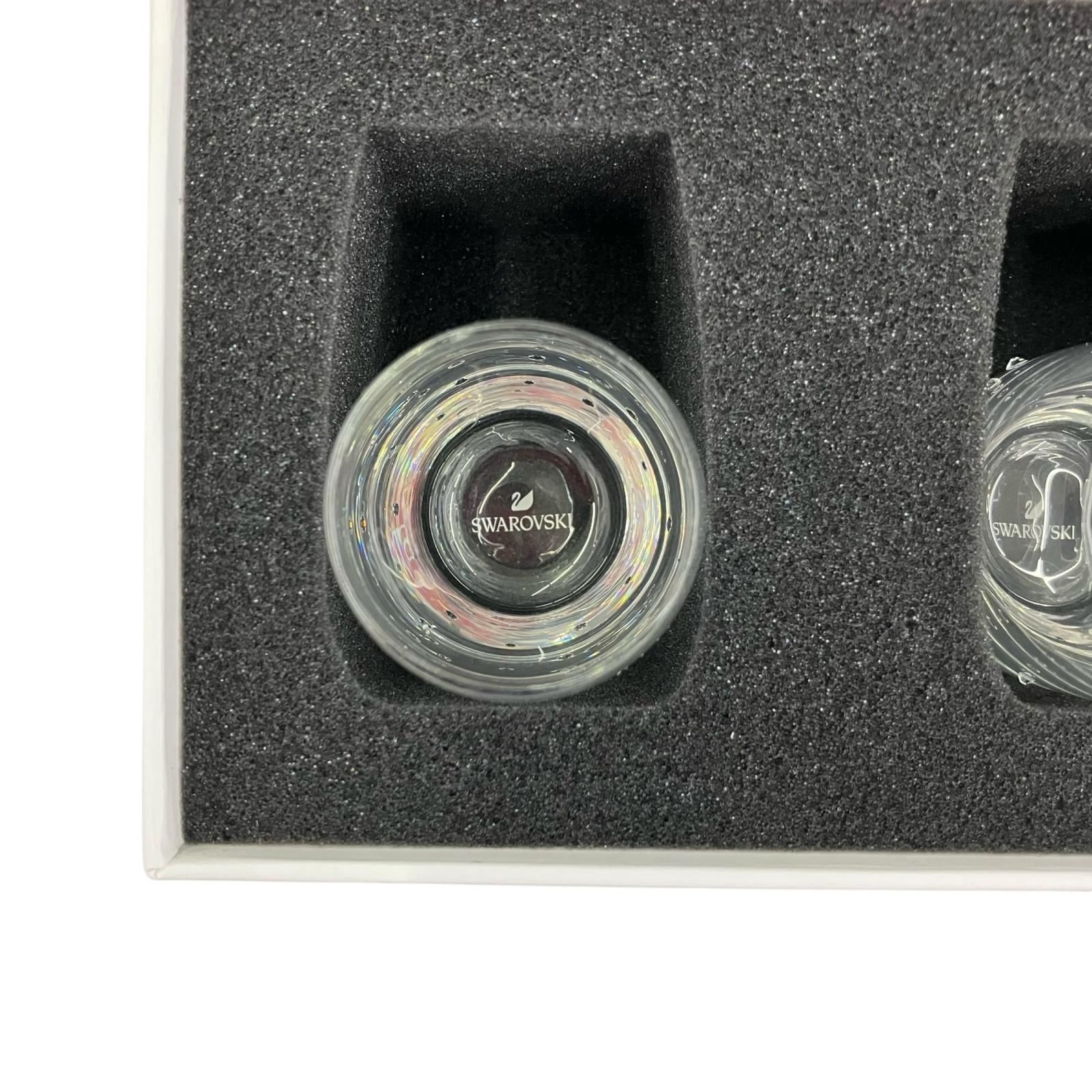 186000 現状品 SWAROVSKI スワロフスキー ペア グラス ショット