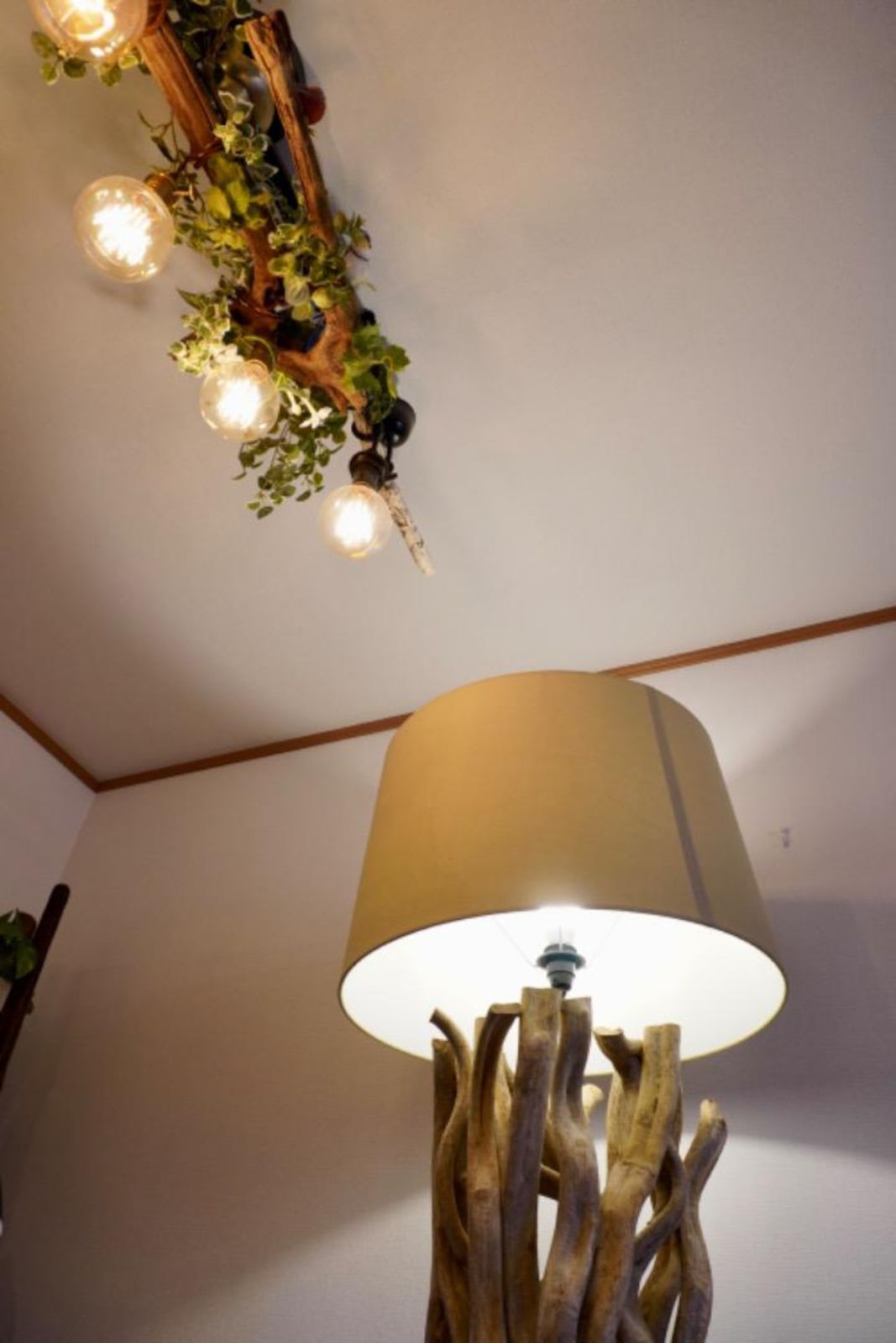 KARE スカルトラ フロアランプ 流木風 天然木