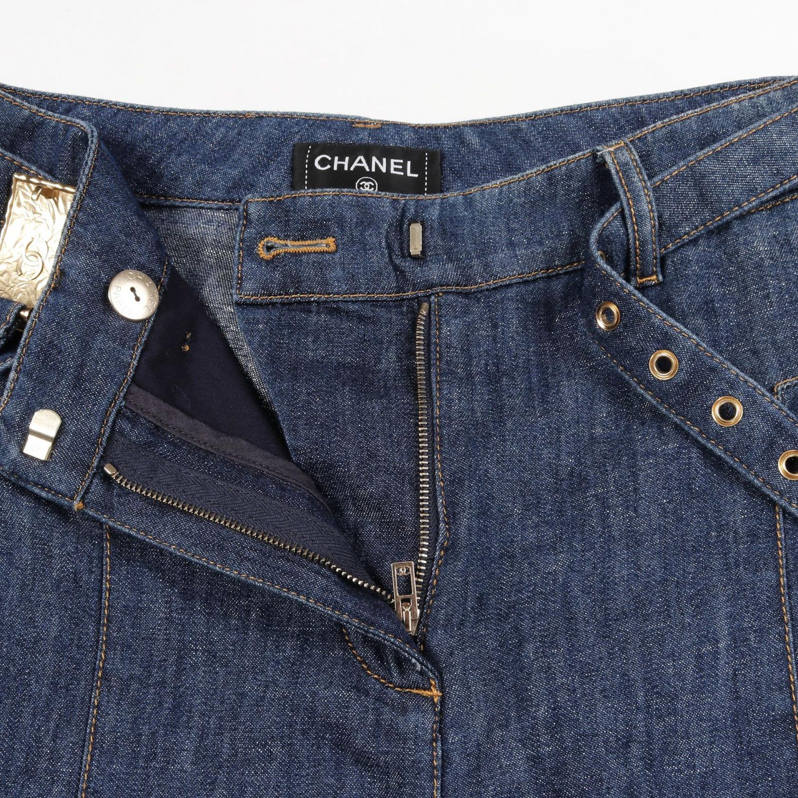 CHANEL デニムパンツMサイズ 可愛いコットンデニム 【公式通販】