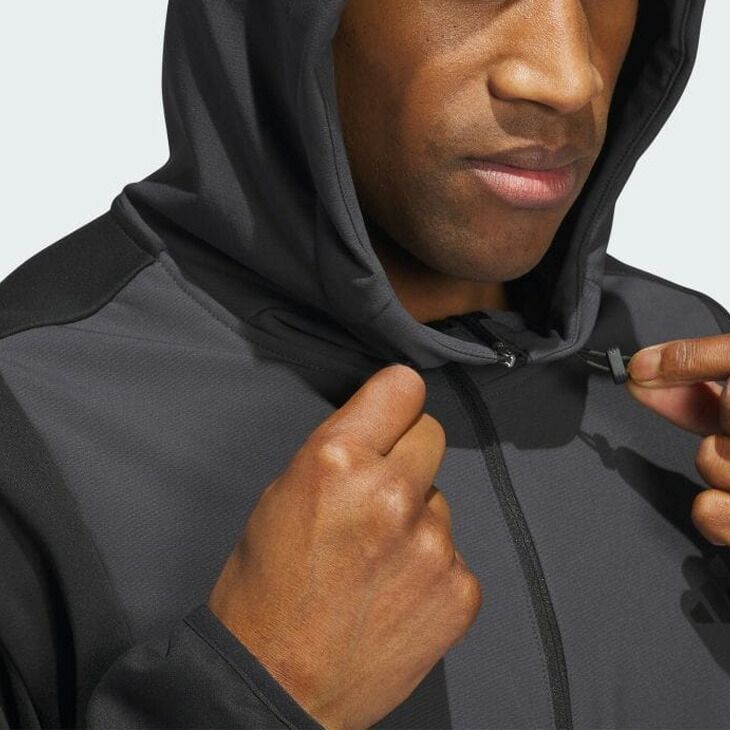 adidas ゴルフパーカー アディダスゴルフ ダブルジップ 切替 パーカー