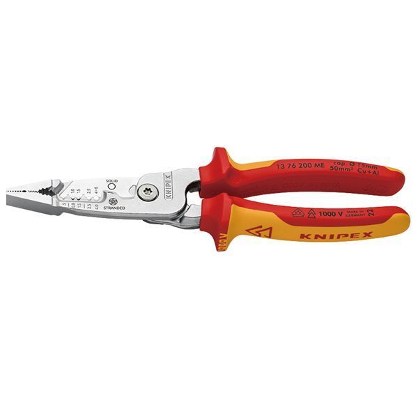 KNIPEX クニペックス ワイヤーストリッパー プラスチックコーティング メトリック サイズ200×60×28mm 1376-200ME