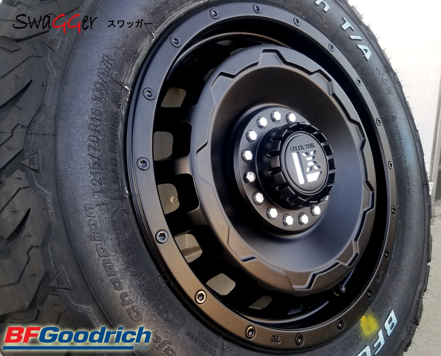 フォレスター SG/SH アウトバック LEXXEL SwaGGer ヨコハマ ジオランダー MT G003 225/70R16 215/70R16タイヤホイールセット 16インチ