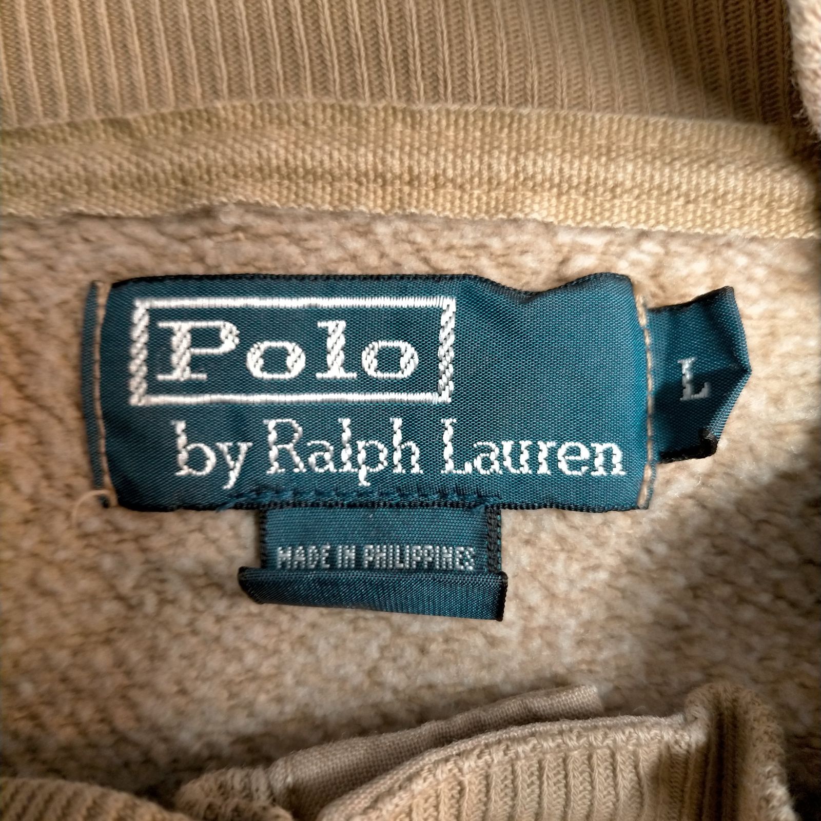 ポロバイラルフローレン Polo by RALPH LAUREN ポニー刺繍 ヘンリーネック モックネックスウェット 猫目ボタン メンズ L  メルカリShops