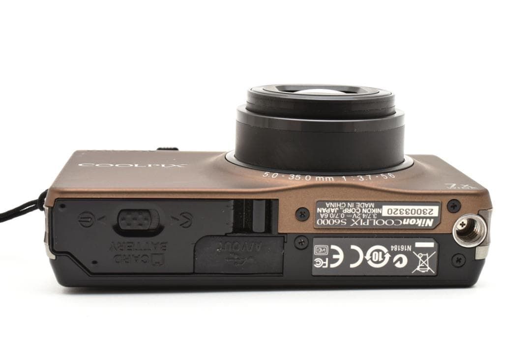 173 Nikon COOLPIX S6000 ブラウン Amazon.com : Nikon Coolpix S6000 14 MP Digital Camera with 7x