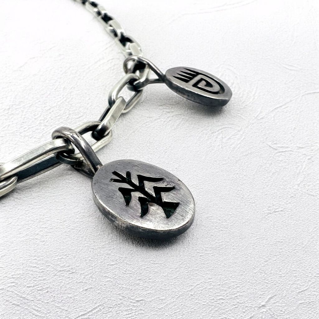 Navajo Timothy Lee スタンプワーク ペンダントトップ NAVAJO インディアンジュエリー Timothy Lee ネックレス ナバホ