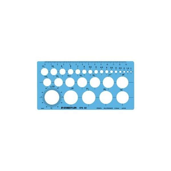 （まとめ）ステッドラー テンプレート 976 02 円定規