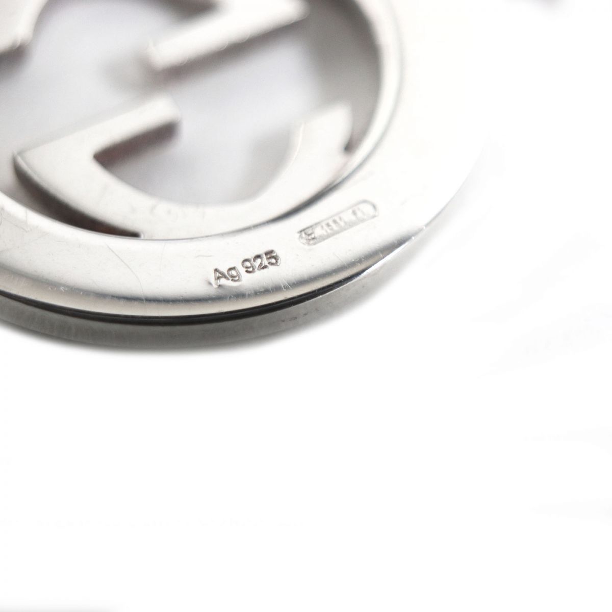 美品□GUCCI/グッチ インターロッキングG Ag925 チェーンネックレス  