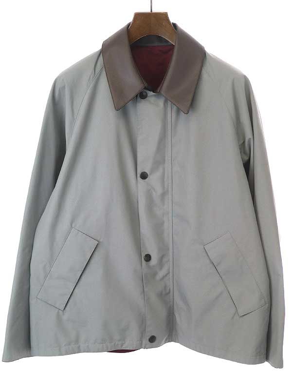 Barbour バブアー 23SS ADAM ET ROPE別注 TRANSPORT ジップアップリバーシブルブルゾン 231MCAS061 グレー×ボルドー  42 - メルカリ