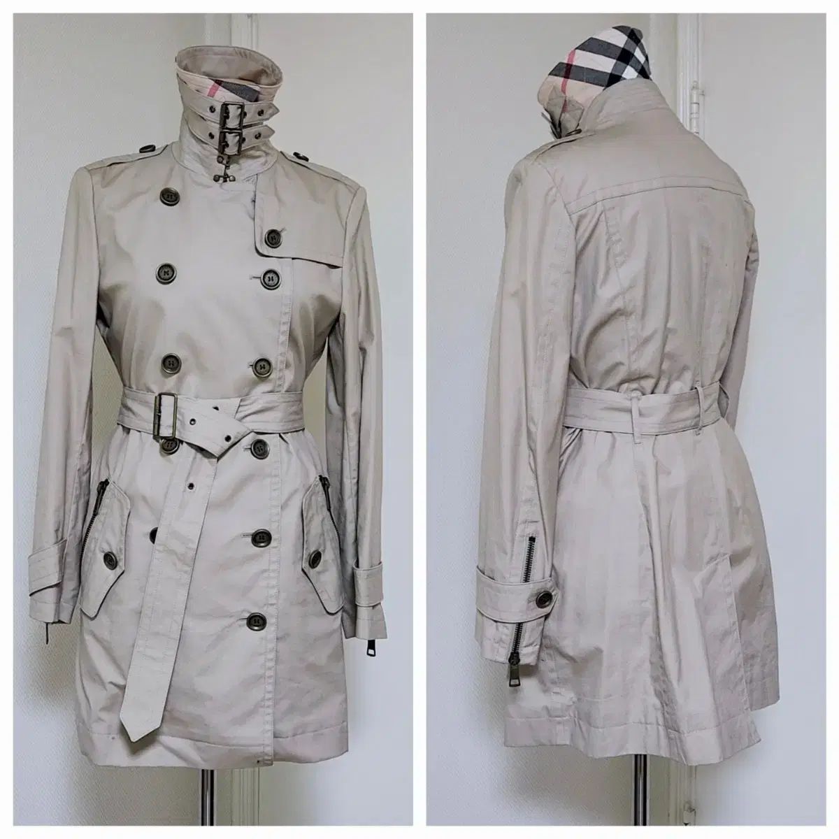 バーバリーロンドン　ベージュ ダブルブレスト トレンチコート　42 中古・古着通販】BURBERRY LONDON (バーバリーロンドン) ダブル