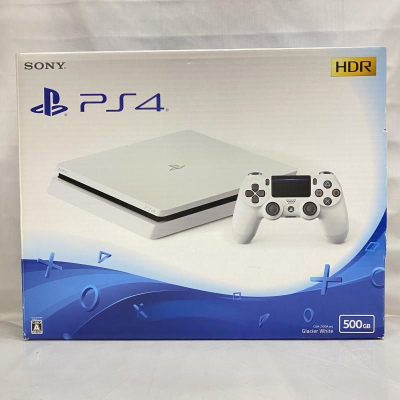 【中古】本体S）ｼﾞｬﾝｸ)PS4 ﾎﾜｲﾄ CUH-2100A 500GB 動作未保証[22]