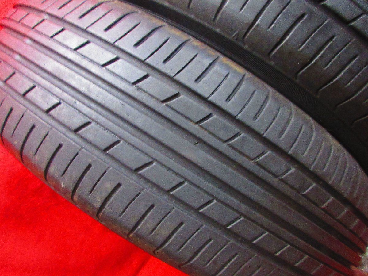 P177☆ヨコハマ ECOS 165/70R14 4本セット 残約5㎜☆中古品