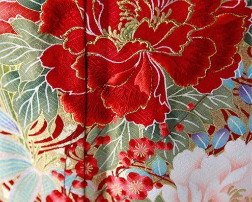 振袖 身長157-172cm 黒白　正絹 frou-frou_mfb003s