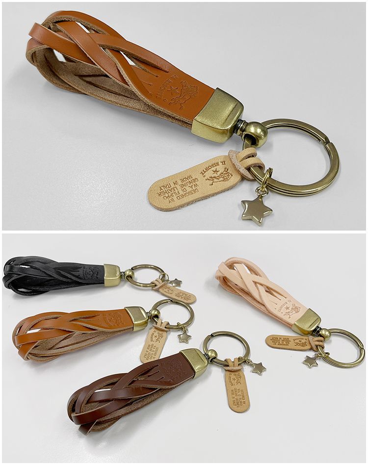 IL BISONTE レザーキーホルダー 新品未使用 FRSHIPイルビゾンテ Il Bisonte キーリング レザー キーホルダー