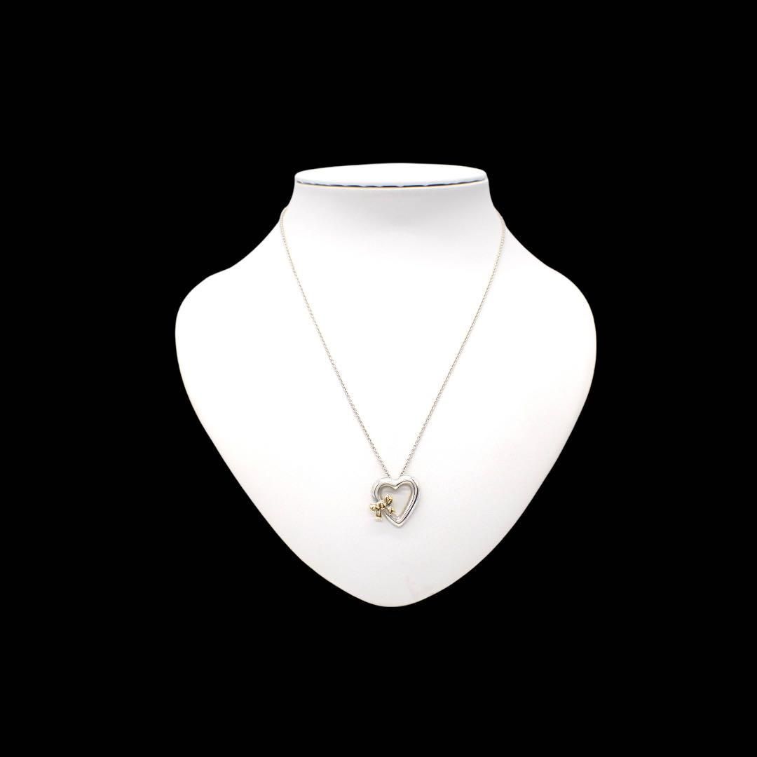 Tiffany & co. ティファニー ハート リボン ネックレス K18 750 925