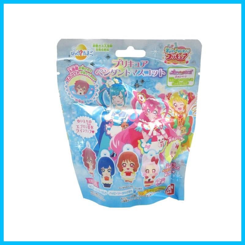 【人気商品】バスボール 入浴剤 マスコット びっくらたまご　デリシャスパーティプリキュア　プリキュアペンダントマスコット　5個1セット