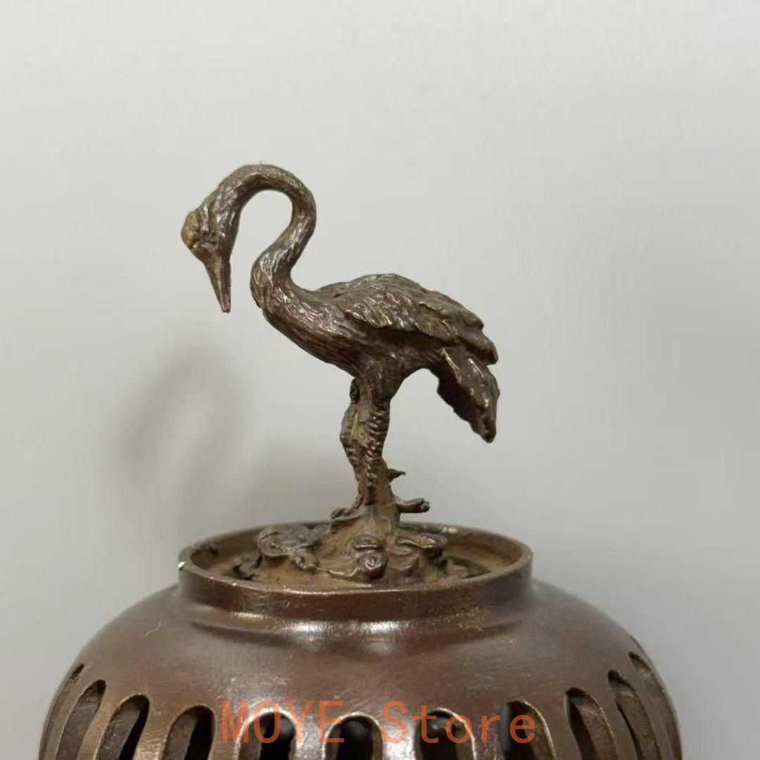 銅製 香炉 仙鶴宮灯香炉 室内檀香香炉 茶室禅意香炉 装飾品 工芸品 置物 銅製 香炉 仙鶴宮灯香炉 室内檀香香炉 茶室禅意香炉 装飾品 工芸