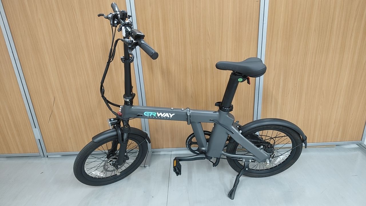 リユース品 折りたたみ電動アシスト自転車 ERWAY A02 グレー