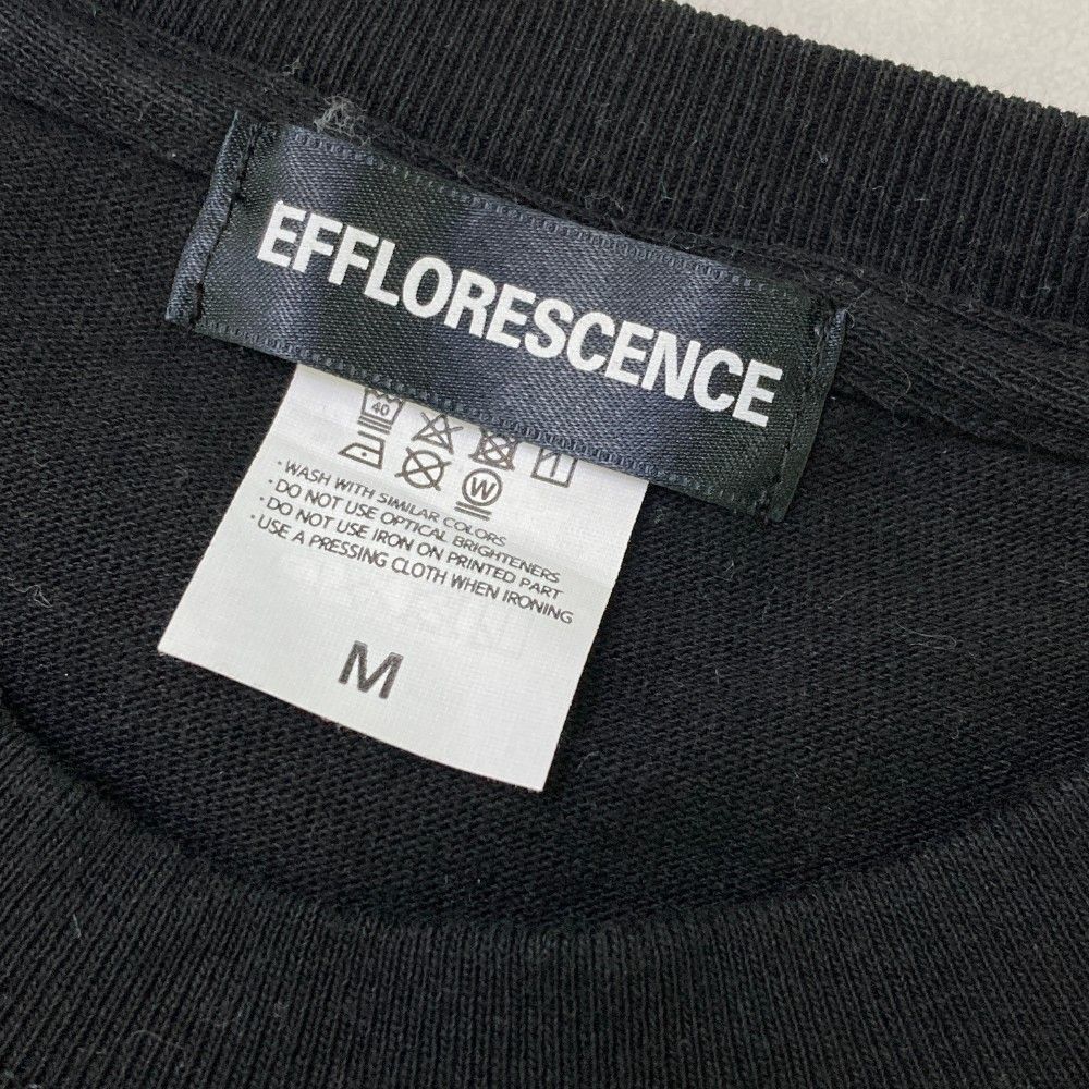 サイズ：S EFFLORESCENCE エフロレッセンス  長袖Tシャツ ロゴ ブラック系 [240101448562] ゴルフウェア メンズ ストスト EFFLORESCENCE エフロレッセンス 長袖Tシャツ ロゴ ブラック系 S