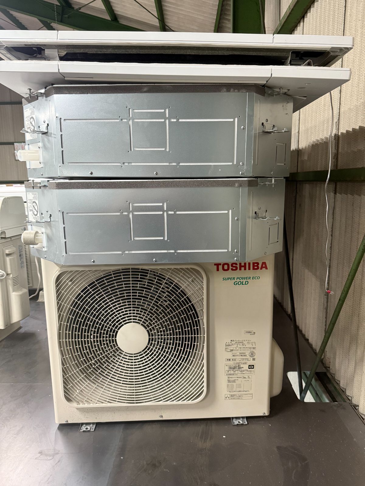 D TOSHIBA 2025年製 3馬力 天カセツインエアコン