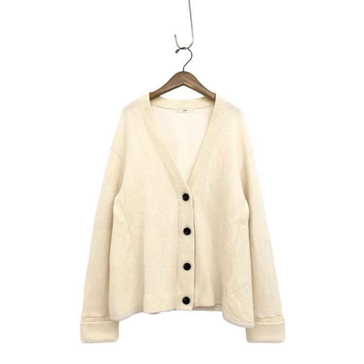 yori ヨリ バックフレア ニット カーディガン ホワイト F YR1811-084AT 