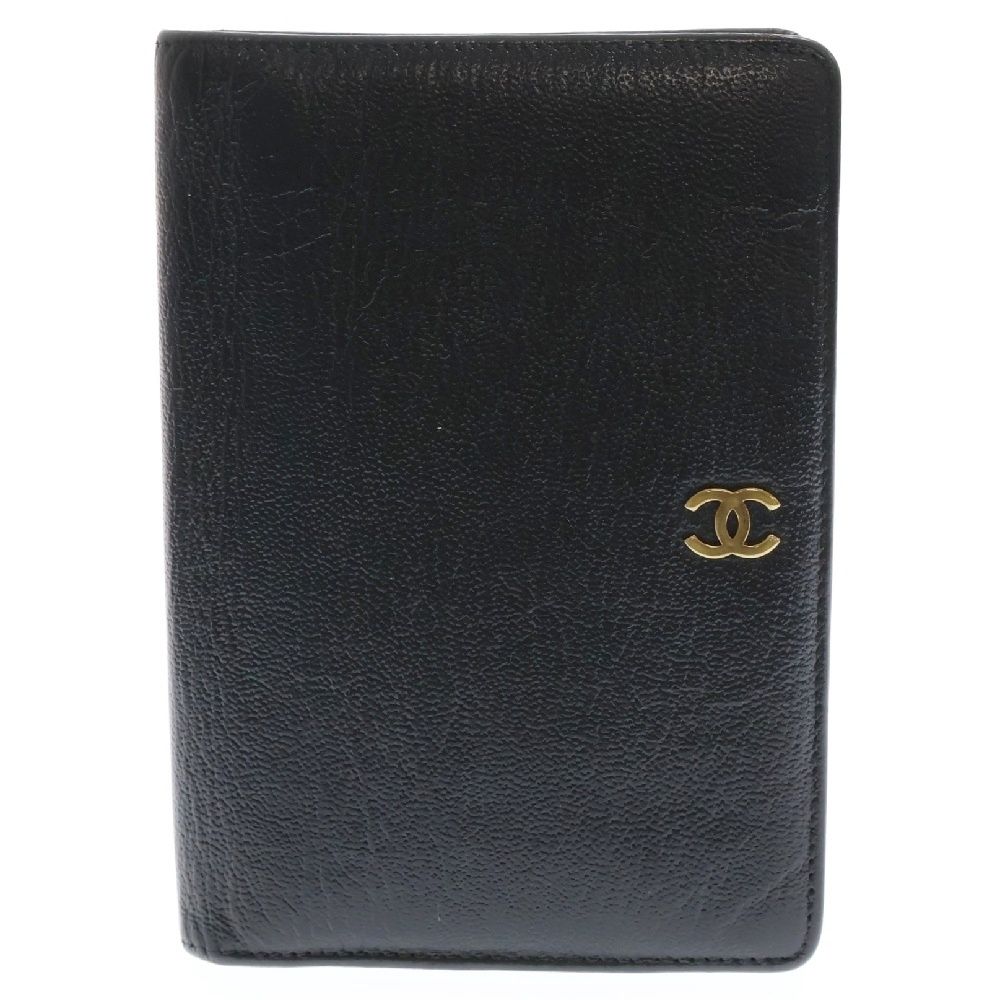 シャネル　二つ折り　財布　札入れ　カードケース　ブラック　ココマーク CHANEL シャネル ココマーク 二つ折り財布 カードケース