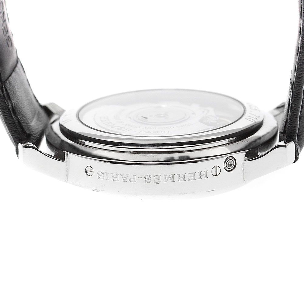 エルメス HERMES CL5.710 クリッパー デイト GMT 自動巻き メンズ_  