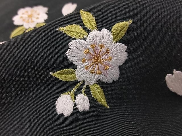 平和屋着物○女性 行灯袴 総刺繍 桜 暈し染め 金糸 洗える着物