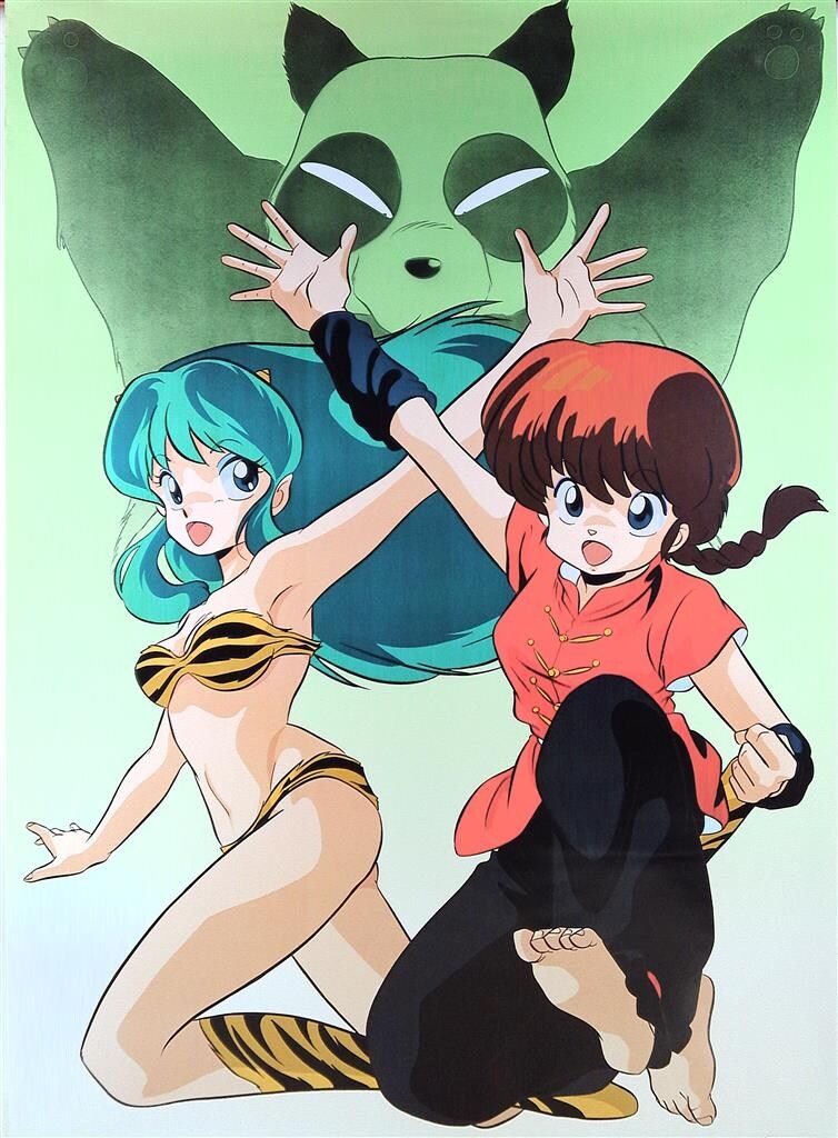 販売用 うる星やつら・らんま1/2 ラムu0026らんま B1ポスター