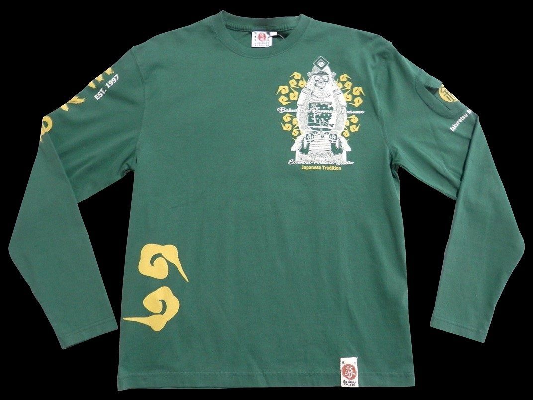 爆裂爛漫娘／ＢＲＭ／Ｌサイズ／送料無料／RMLT-235／長袖Ｔシャツ／エフ商会／新品／和柄 ／梵字 爆裂爛漫娘／ＢＲＭ／Lサイズ／長袖Ｔシャツ／RMLT-238／ブラック