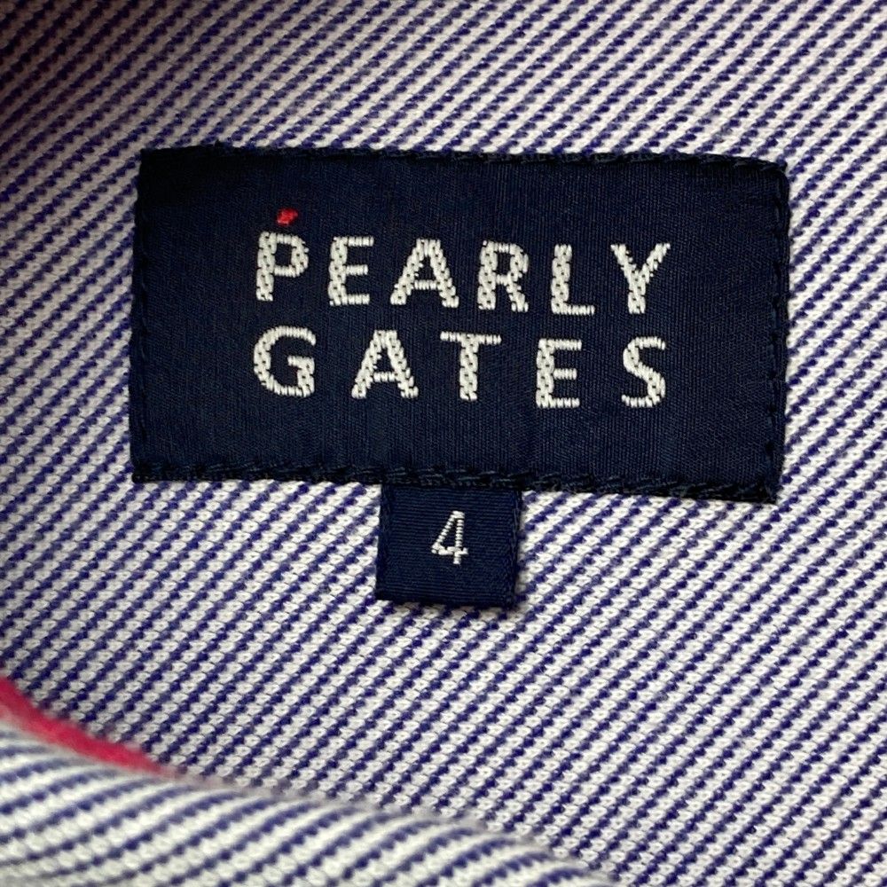 サイズ：4 PEARLY GATES パーリーゲイツ 半袖ポロシャツ ボタン