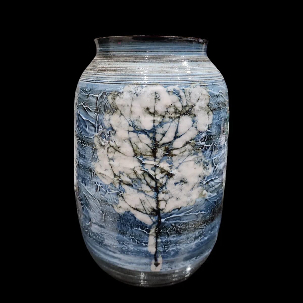 作家　草場正人　有田焼　肥前有田　花瓶　陶器 有田焼 日展陶芸作家 草場正人 染付花瓶 肥前有田 花器 花入