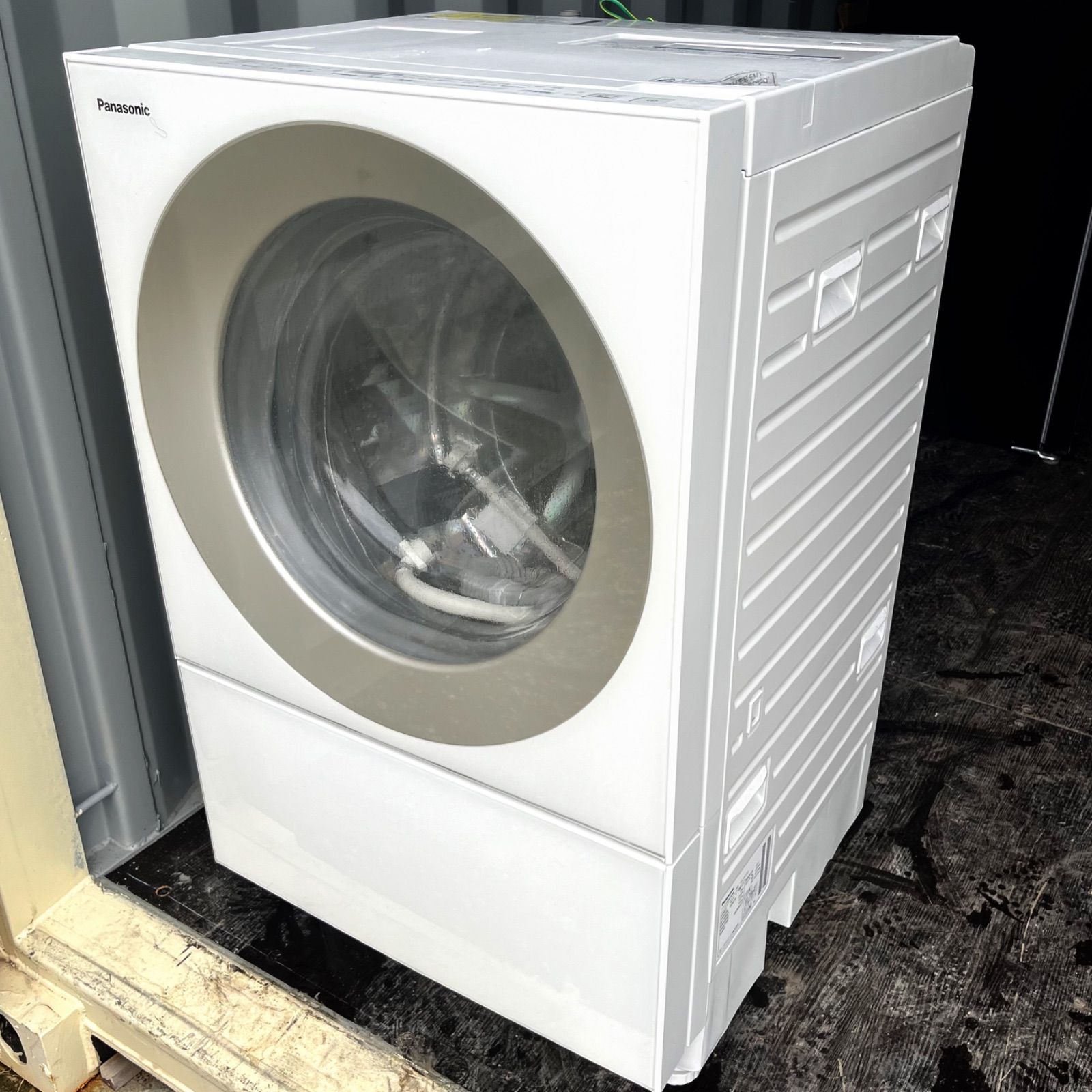 61 パナソニックキューブル おしゃれデザインドラム式洗濯機 冷蔵庫