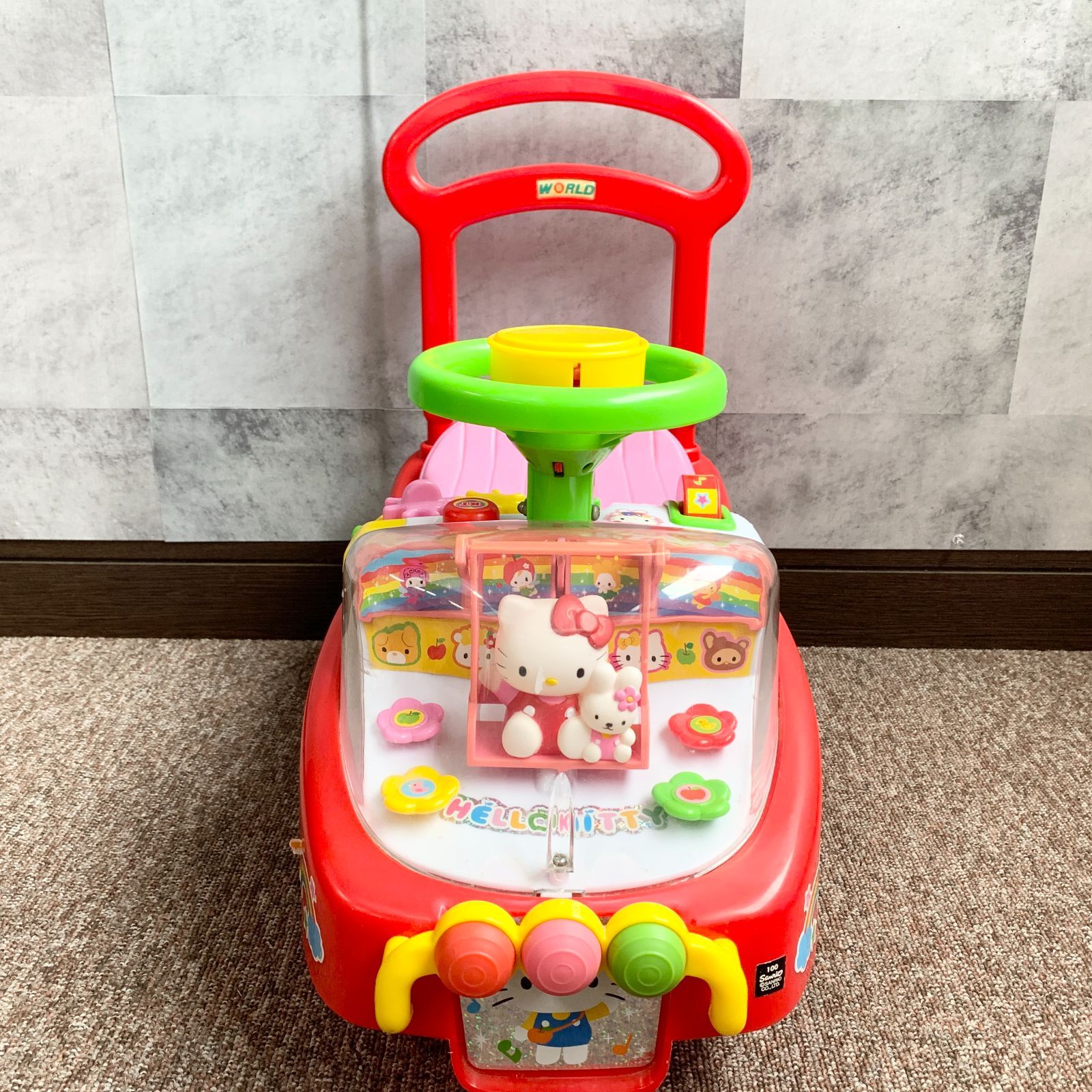 キティちゃん 手押し車 WORLD 野中製作所 乗用玩具 HELLO KITTY