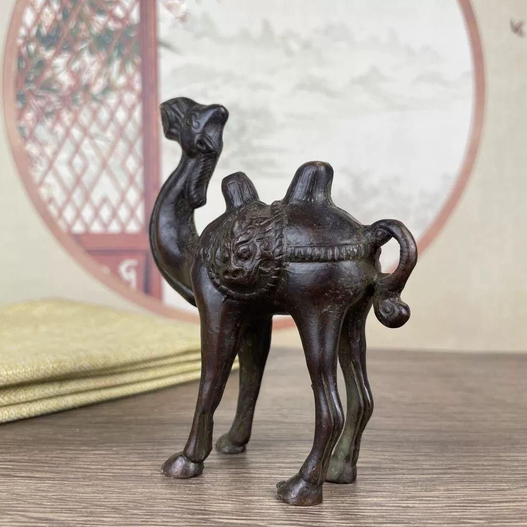 銅製 駱駝 茶寵 置物 鎮紙 文鎮 装飾品 工芸品 美術品 銅製 駱駝 茶台茶寵 書卓 装飾品 工芸品 置物 - メルカリ