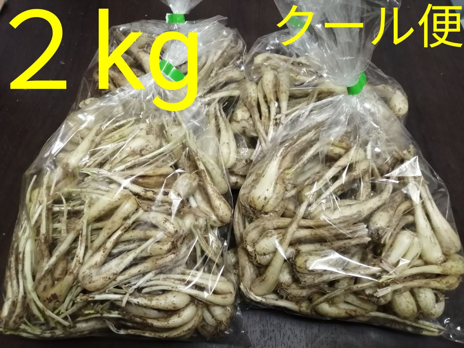 【業務用】沖縄伊江島産島らっきょうバラ(茎なし)Мサイズ約2kg【クール便無料】