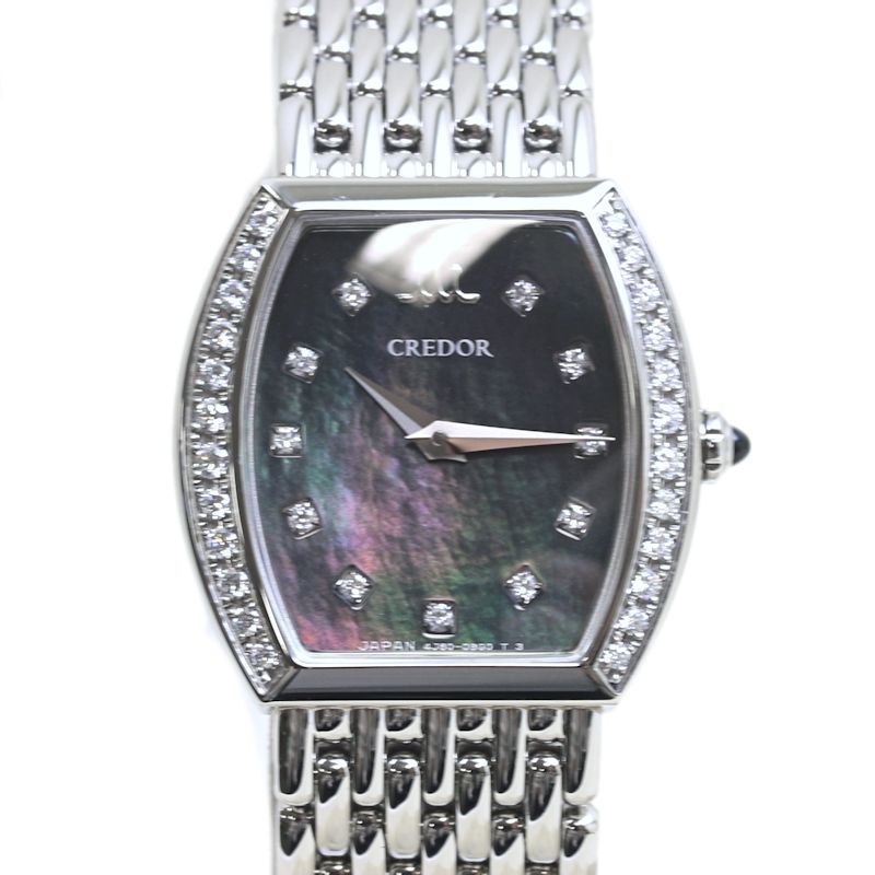 腕時計 レディース SEIKO セイコー クレドール シグノ 11Pダイヤ